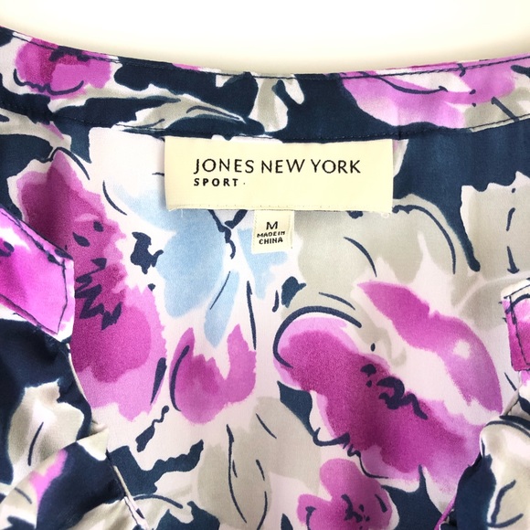 Jones New York Sport Floral Blouse - Picture 2 of 7